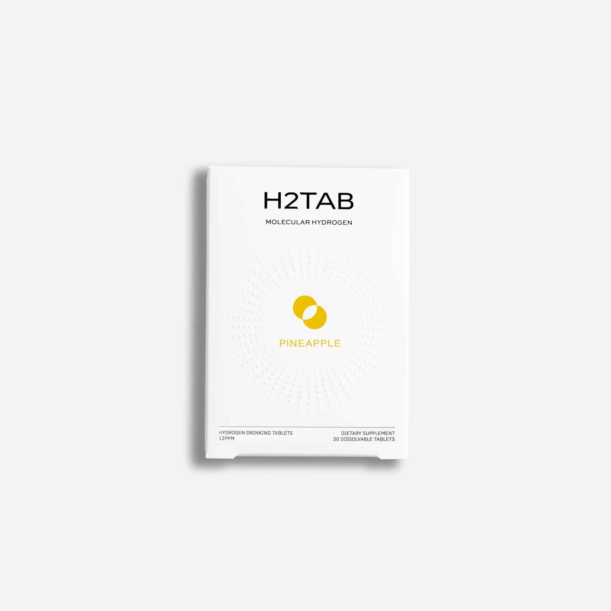 H2Tab Molecular Hydrogen Tablets, Pineapple, 30-tablet pack