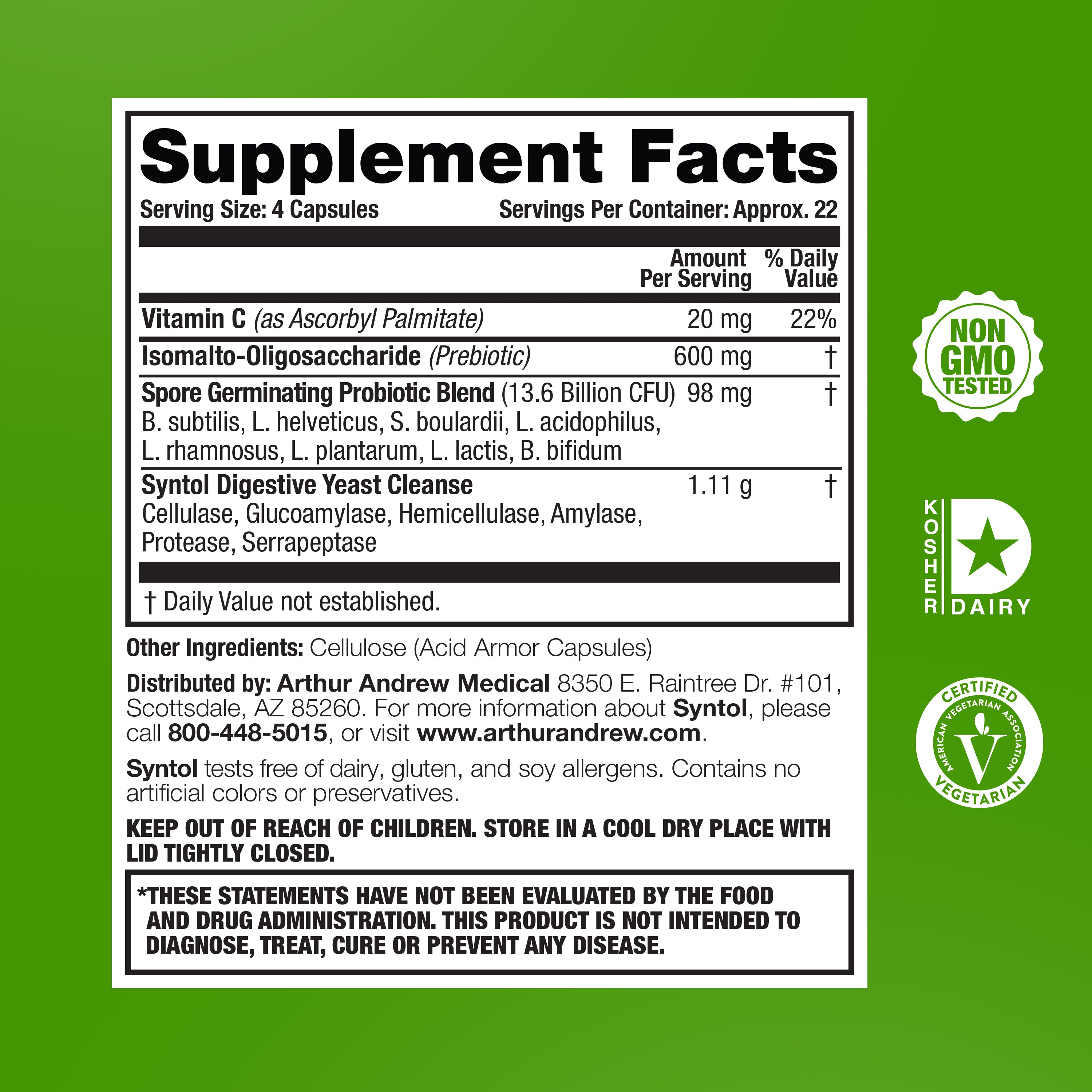 Syntol AMD supplement facts