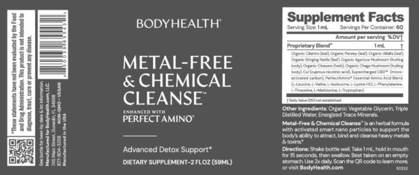 Bodyhealth Metal-Free & Chemical Cleanse - Single